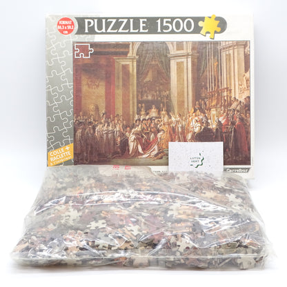 Puzzle 1500 pièces « Le sacre de l’Empereur » d'occasion CARREFOUR - Dès 12 ans | Ref 13532