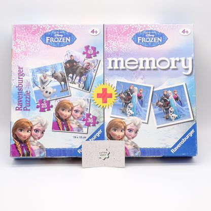 Puzzles & Mémory Disney Frozen d'occasion RAVENSBURGER - Dès 4 ans | Ref 13531