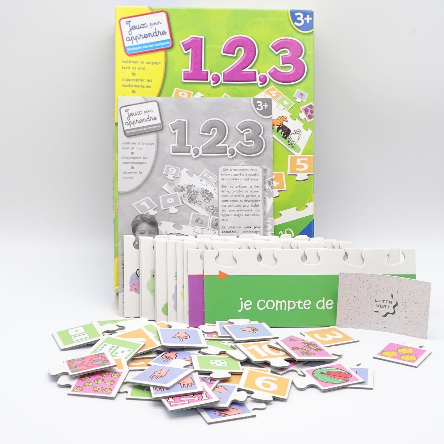 1, 2, 3 Jeux pour apprendre d'occasion RAVENSBURGER - Dès 3 ans | Ref 13541