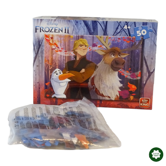 Puzzle Reine des Neiges Prince Hans, Olaf et le renne d'occasion KING - Dès 3 ans | Lutin Vert