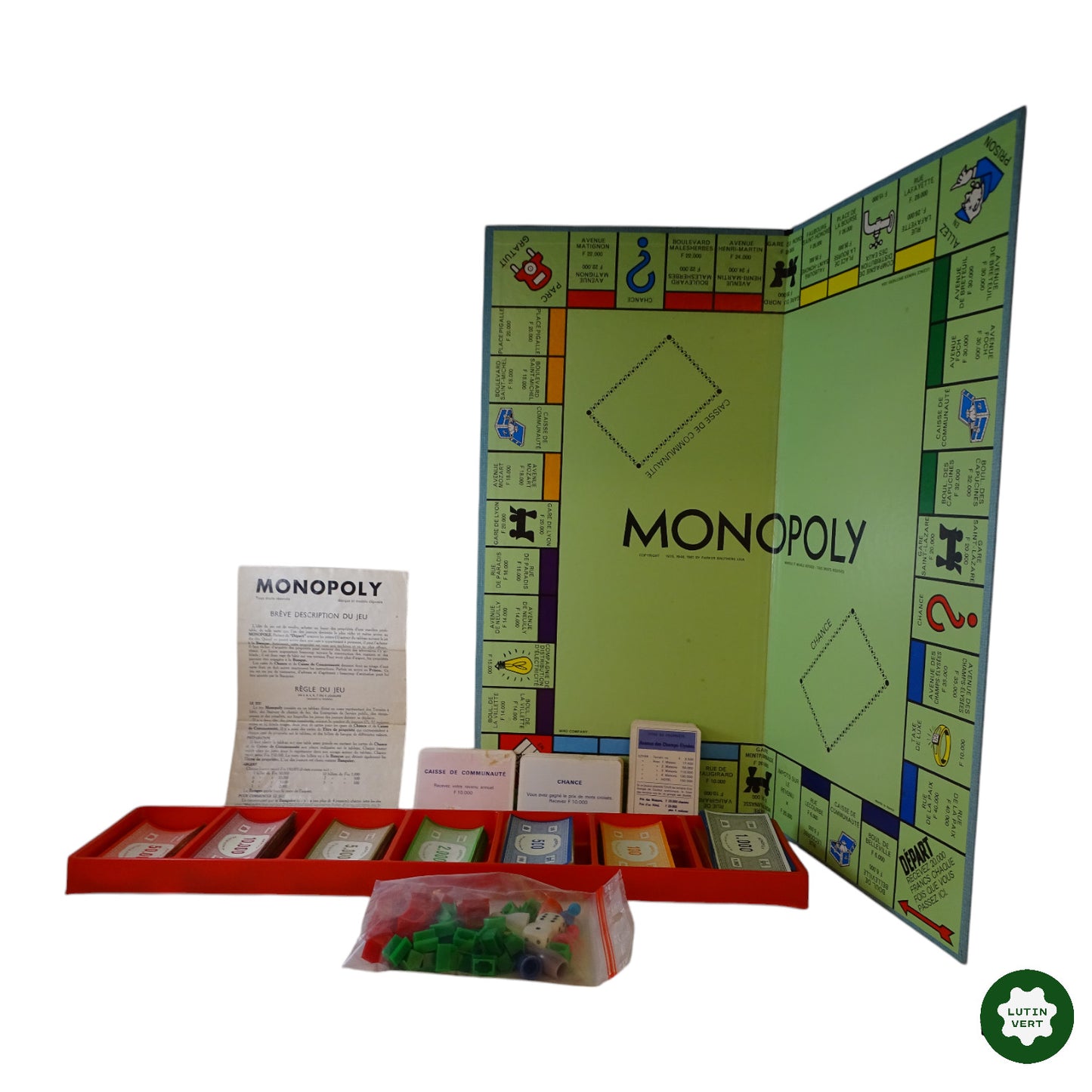 Monopoly Vintage 1961 d'occasion PARKER - Dès 10 ans | Ref 9476