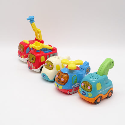Lot de 5 voitures -Tut Tut Bolides  VTECH - Dès 1 an | Ref 16161