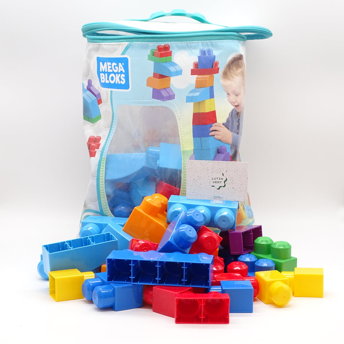 Sac de Méga Blocks de 60 pièces MEGA BLOKS - Dès 1 an | Ref 16042