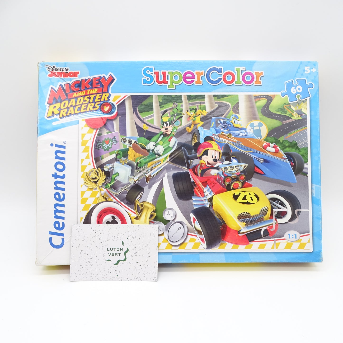 Puzzle Super Color « Mickey and the Roadster Racers » d'occasion CLEMENTONI - Dès 5 ans | Ref 13575