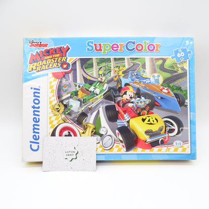 Puzzle Super Color « Mickey and the Roadster Racers » d'occasion CLEMENTONI - Dès 5 ans | Ref 13575