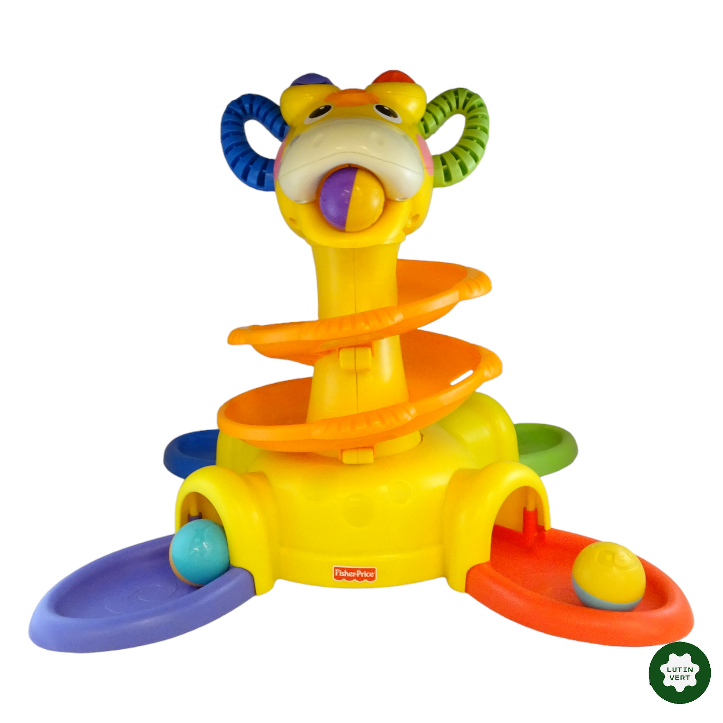 Girafe Sonore avec 3 boules d'occasion FISHER PRICE  - Dès 2 ans | Lutin Vert