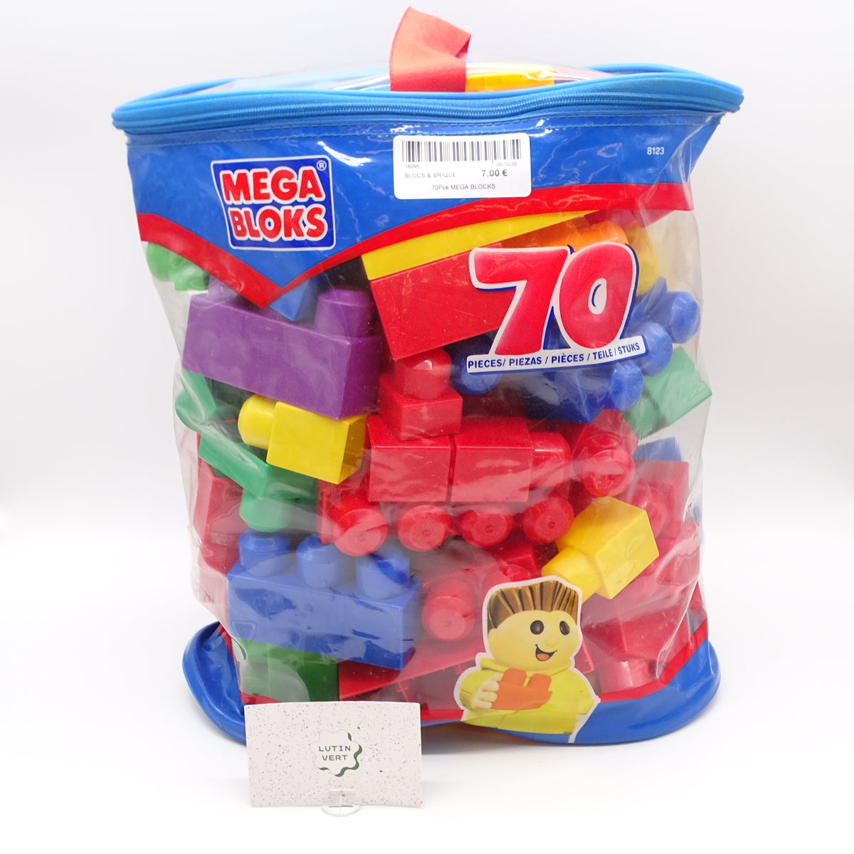 Sac 70 pièces MEGA BLOCKS - Dès 1 an | Ref 16095