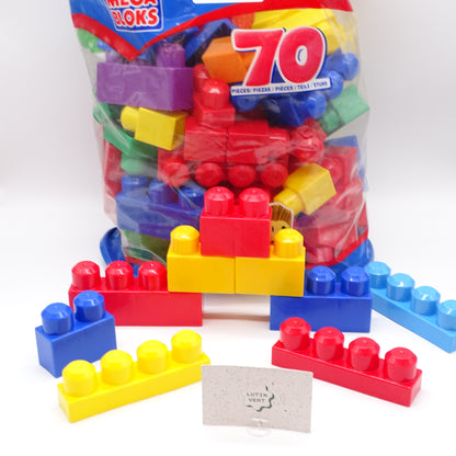 Sac 70 pièces MEGA BLOCKS - Dès 1 an | Ref 16095
