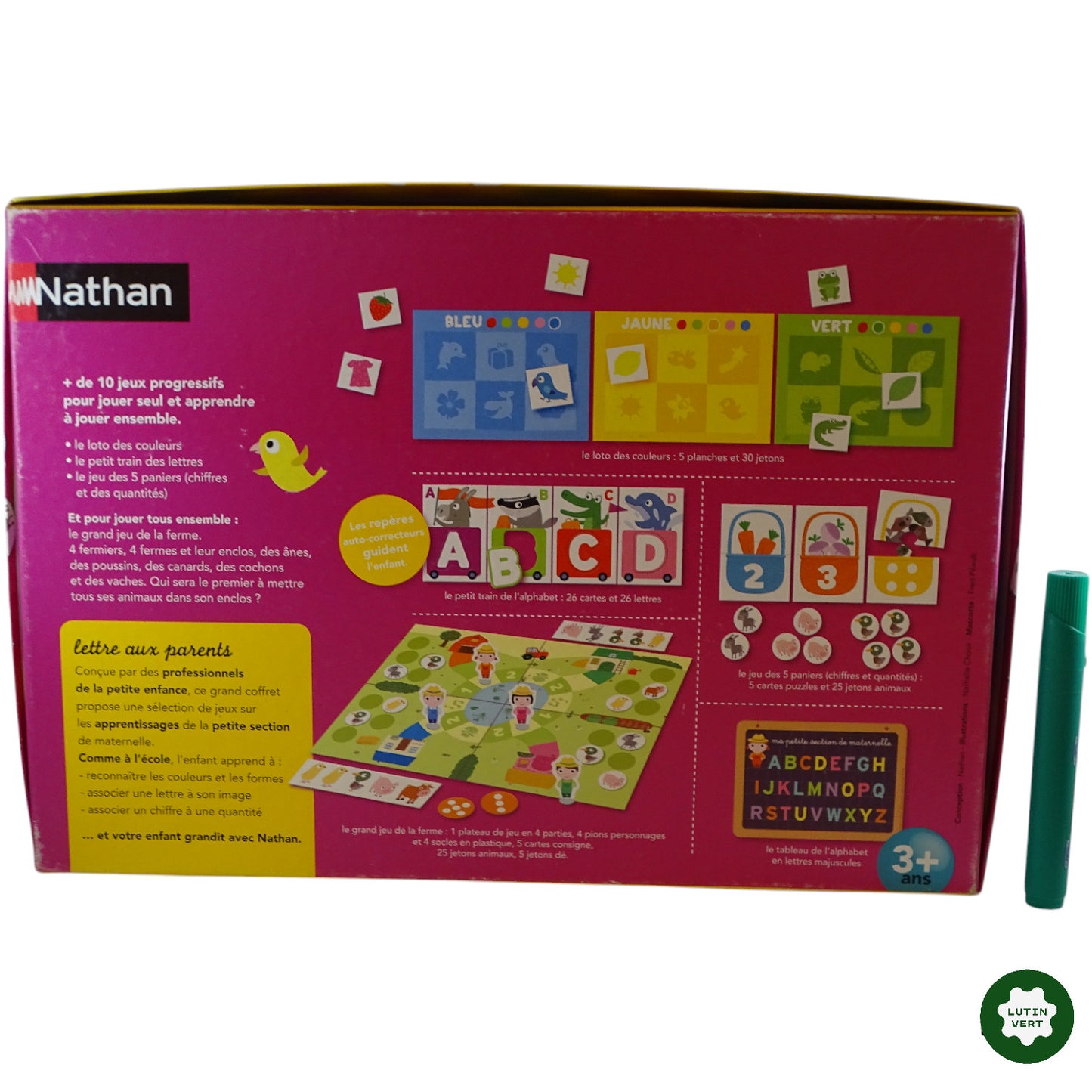 Mon grand coffret petit section d'occasion NATHAN - Dès 3 ans | Ref 9502