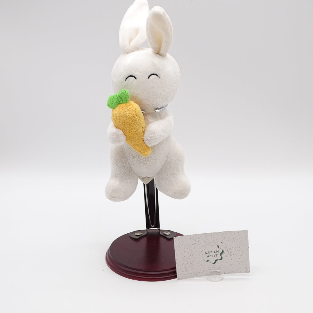 Peluche Lapin Blanc avec sa carotte PRIZEE - Dès 1 an | Ref 16197