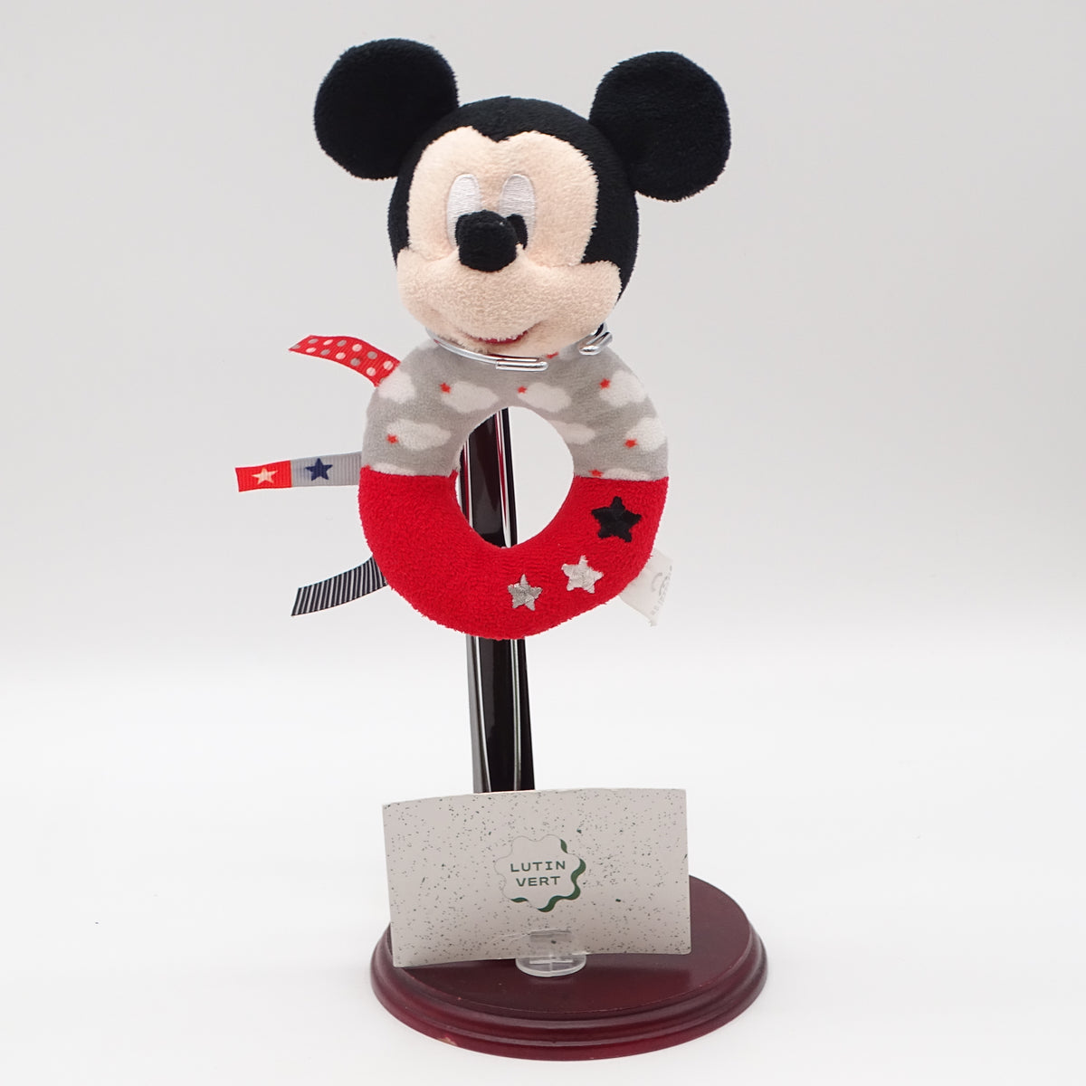 Hochet mickey rouge et noir  DISNEY  - Dès Naissance | Ref 16213