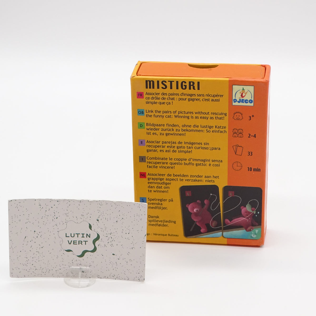 Jeu de paires MISTIGRI DJECO - Dès 3 ans | Ref 16231