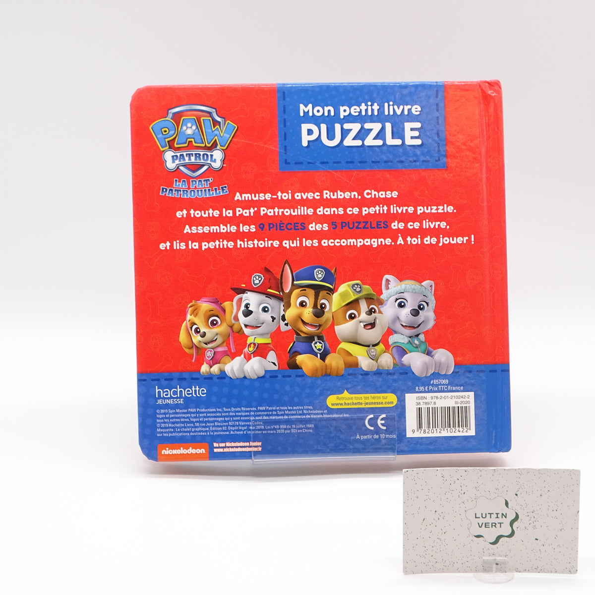 Livre Puzzle La Pat’ Patrouille  HACHETTE - Dès 9 mois | Ref 16246