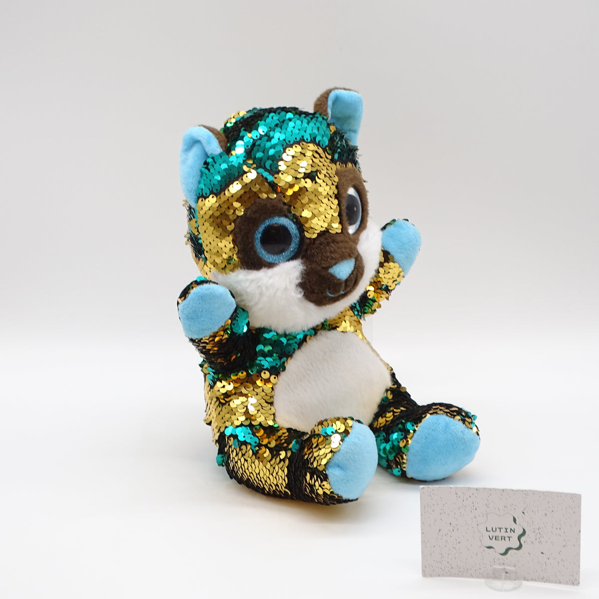 Peluche renard polaire 23cm SQS BY DINO - Dès 3 ans | Ref 16249