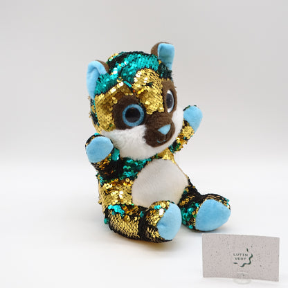 Peluche renard polaire 23cm SQS BY DINO - Dès 3 ans | Ref 16249