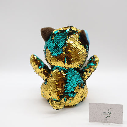 Peluche renard polaire 23cm SQS BY DINO - Dès 3 ans | Ref 16249