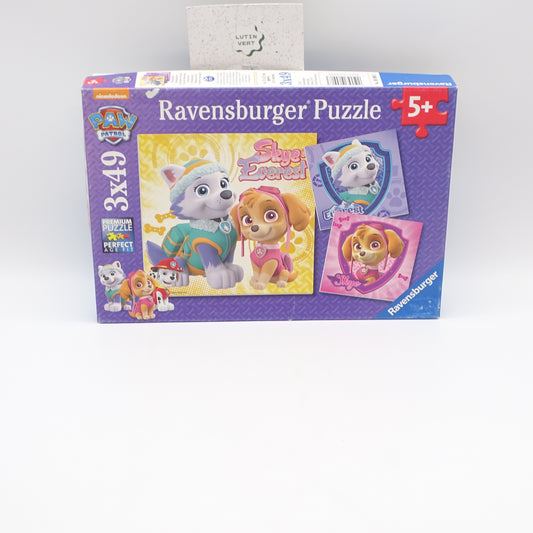 puzzle Paw patrol 3x49 RAVENSBURGER - Dès 5 ans | Ref 16255