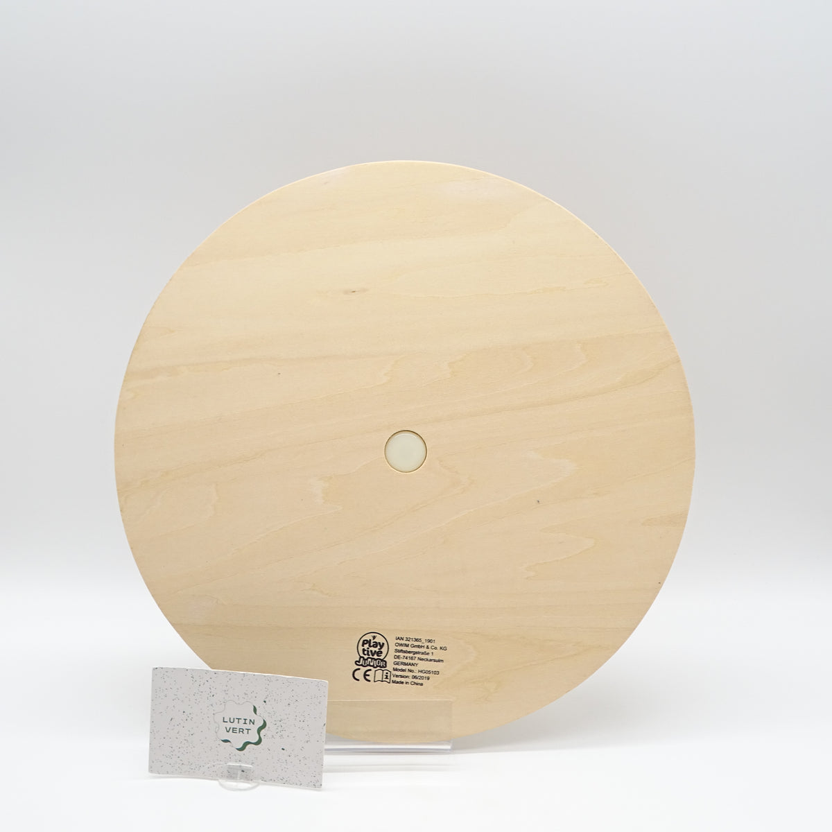 Horloge bois j’apprend l’heure et les formes PLAYTIVE  - Dès 2 ans | Ref 16273
