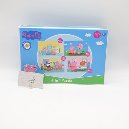 lot de 4 puzzles Peppa Pig 12,16,20,24 pcs  TOY UNIVERSE - Dès 3 ans | Ref 16269