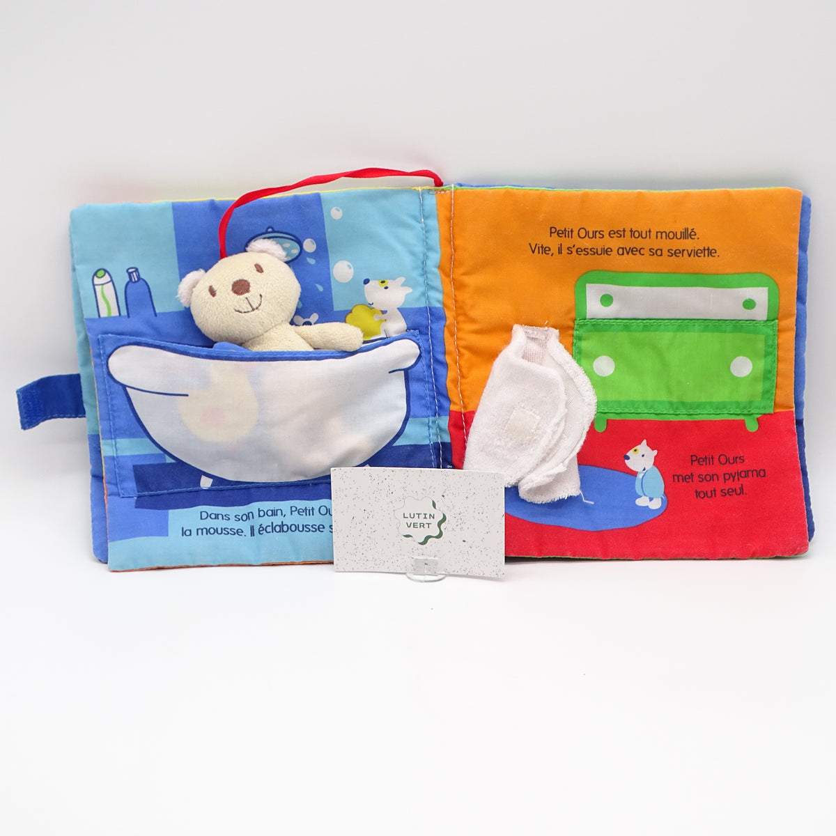 Livre doudou bonne nuit petit ours TOURBILLON - Dès Naissance | Ref 16283