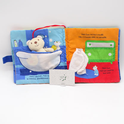Livre doudou bonne nuit petit ours TOURBILLON - Dès Naissance | Ref 16283