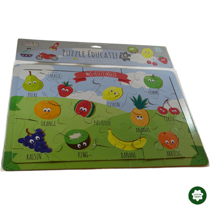 Puzzle éducatifs fruits 24 pcs d'occasion JEUX2MÔMES - Dès 4 ans | Ref 9709