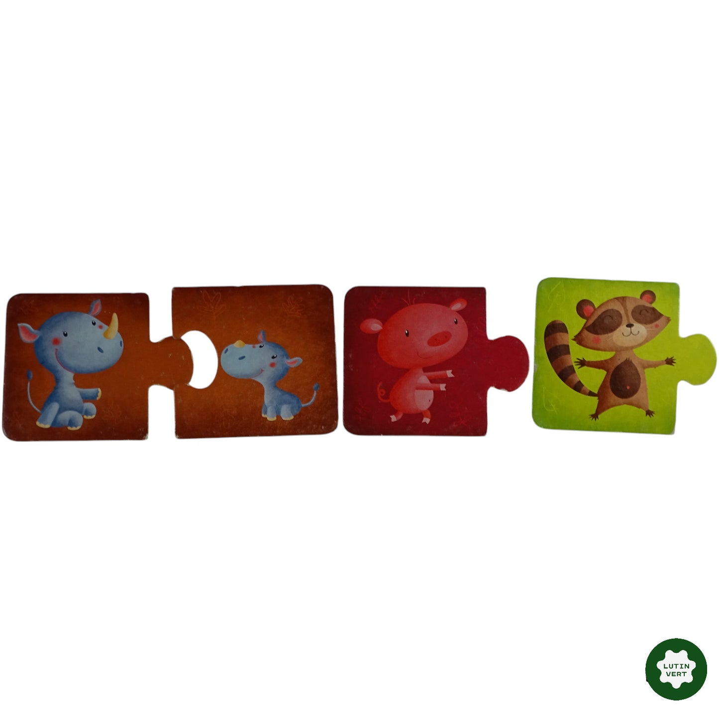 Mom and baby – Double Puzzles 28 pcs d'occasion EUREKA - Dès 2 ans | Ref 9717