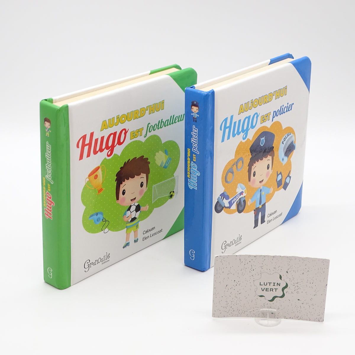 Lot de 2 Livres Aujourd’hui Hugo est Policier GRENOUILLE EDITION - Dès 3 ans | Ref 16293