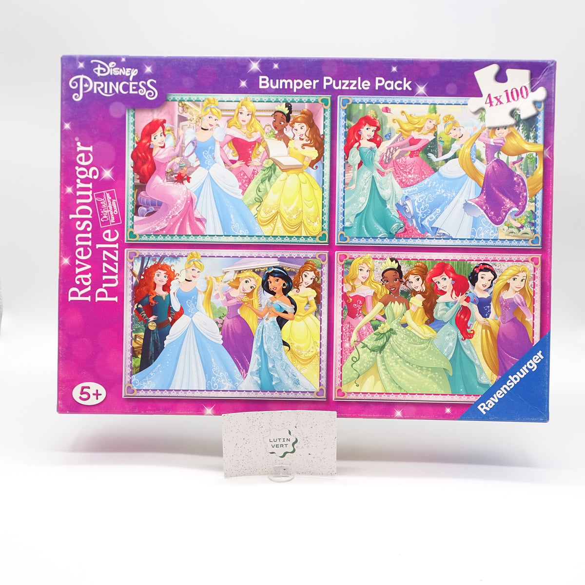 4 puzzles de 100 pièces Disney Princess RAVENSBURGER - Dès 5 ans | Ref 16298