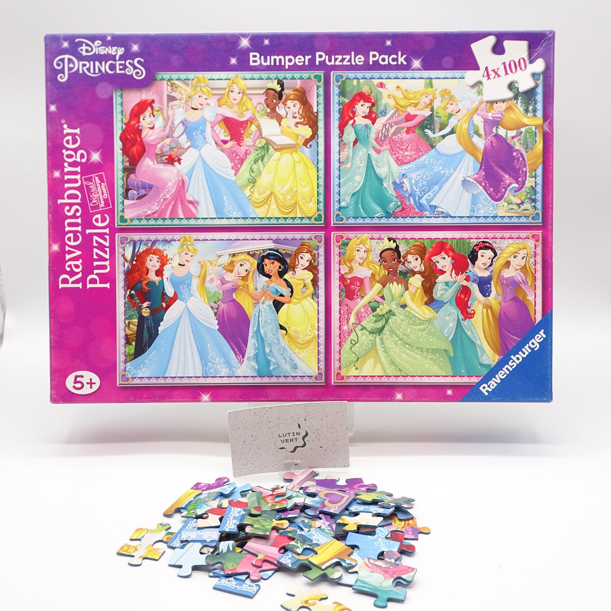 Coffret 4 Puzzles 26 de pièces DISNEY PRINCESSES CLEMENTONI - Dès 4 ans | Ref 16296