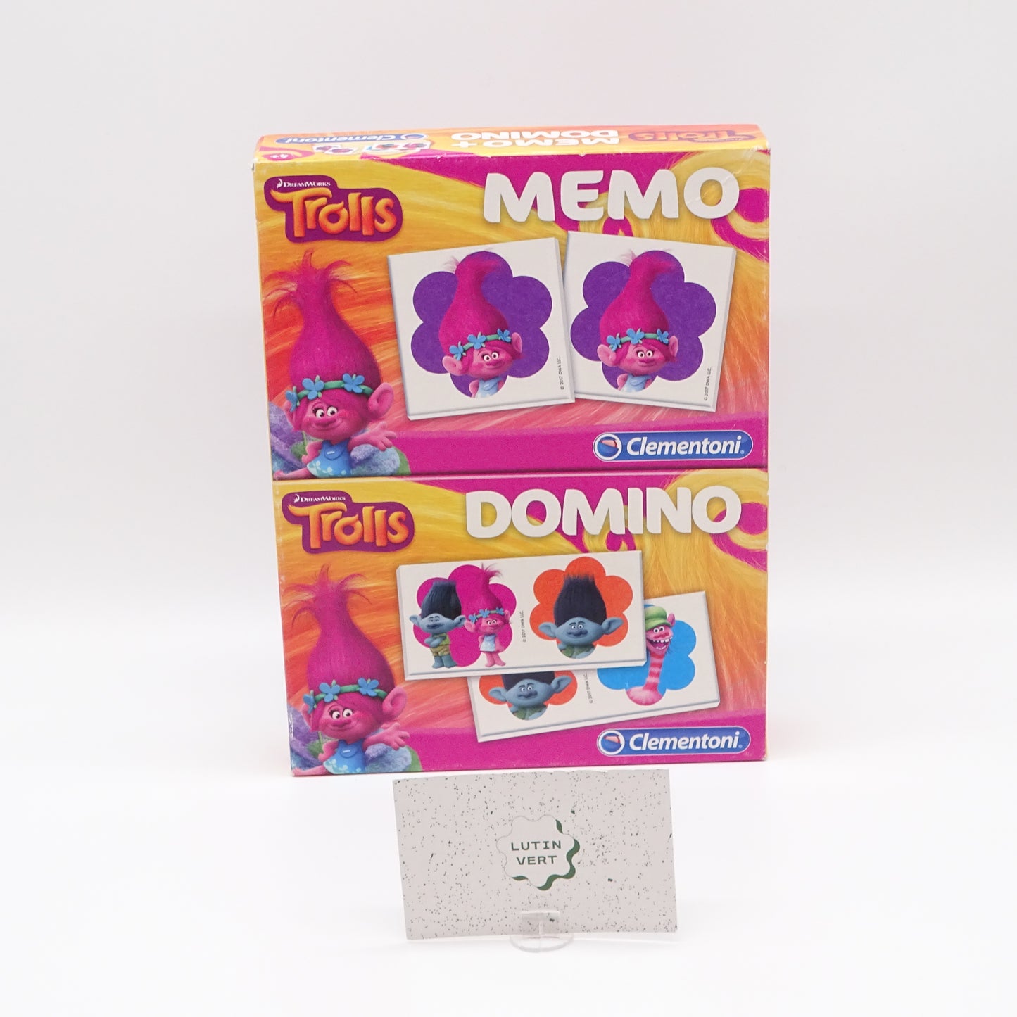 Mémo Domino Trolls d'occasion CLEMENTONI - Dès 4 ans | Ref 13727