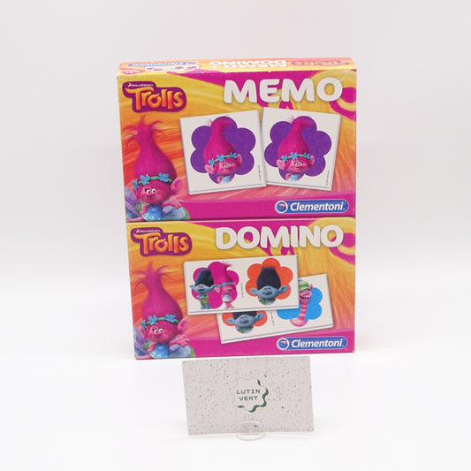 Mémo Domino Trolls d'occasion CLEMENTONI - Dès 4 ans | Ref 13727