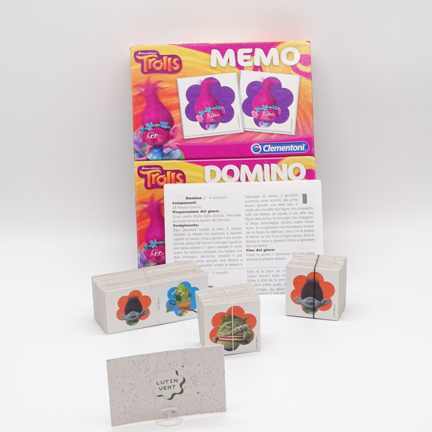 Mémo Domino Trolls d'occasion CLEMENTONI - Dès 4 ans | Ref 13727