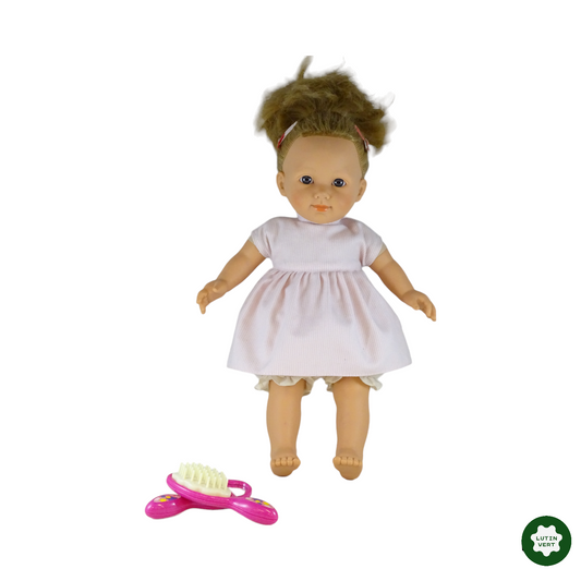 Poupée bébé robe rose et blanche d'occasion MR.LIORENS - Dès 2 ans | Lutin Vert