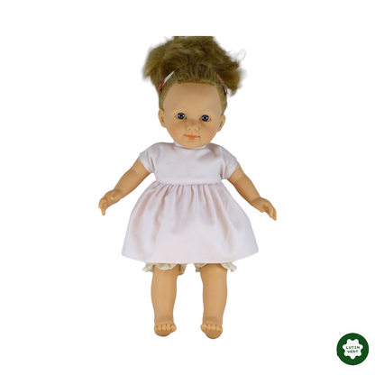 Poupée bébé robe rose et blanche d'occasion MR.LIORENS - Dès 2 ans | Lutin Vert