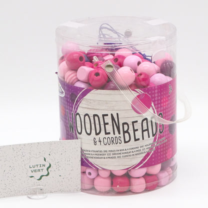 Mélange de perles en bois d'occasion GRAFIX - Dès 3 ans | Ref 13748
