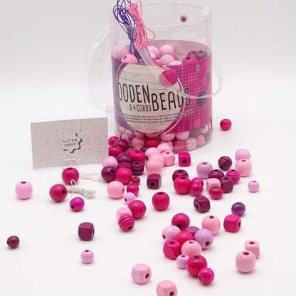 Mélange de perles en bois d'occasion GRAFIX - Dès 3 ans | Ref 13748