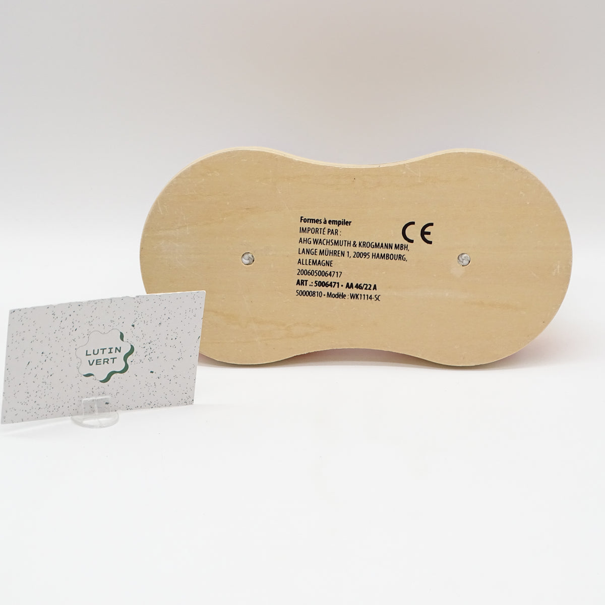 Jeux en bois à empiler 19 pcs SANS MARQUE - Dès 1 an | Ref 16333