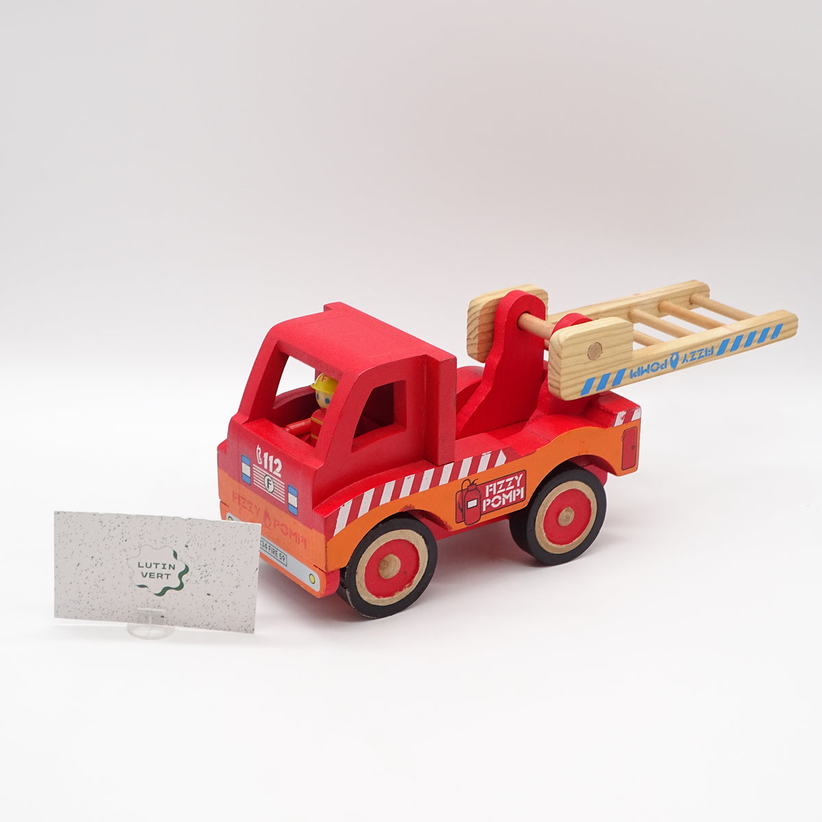 Camion de Pompiers bois FIZZY - Dès 3 ans | Ref 16332
