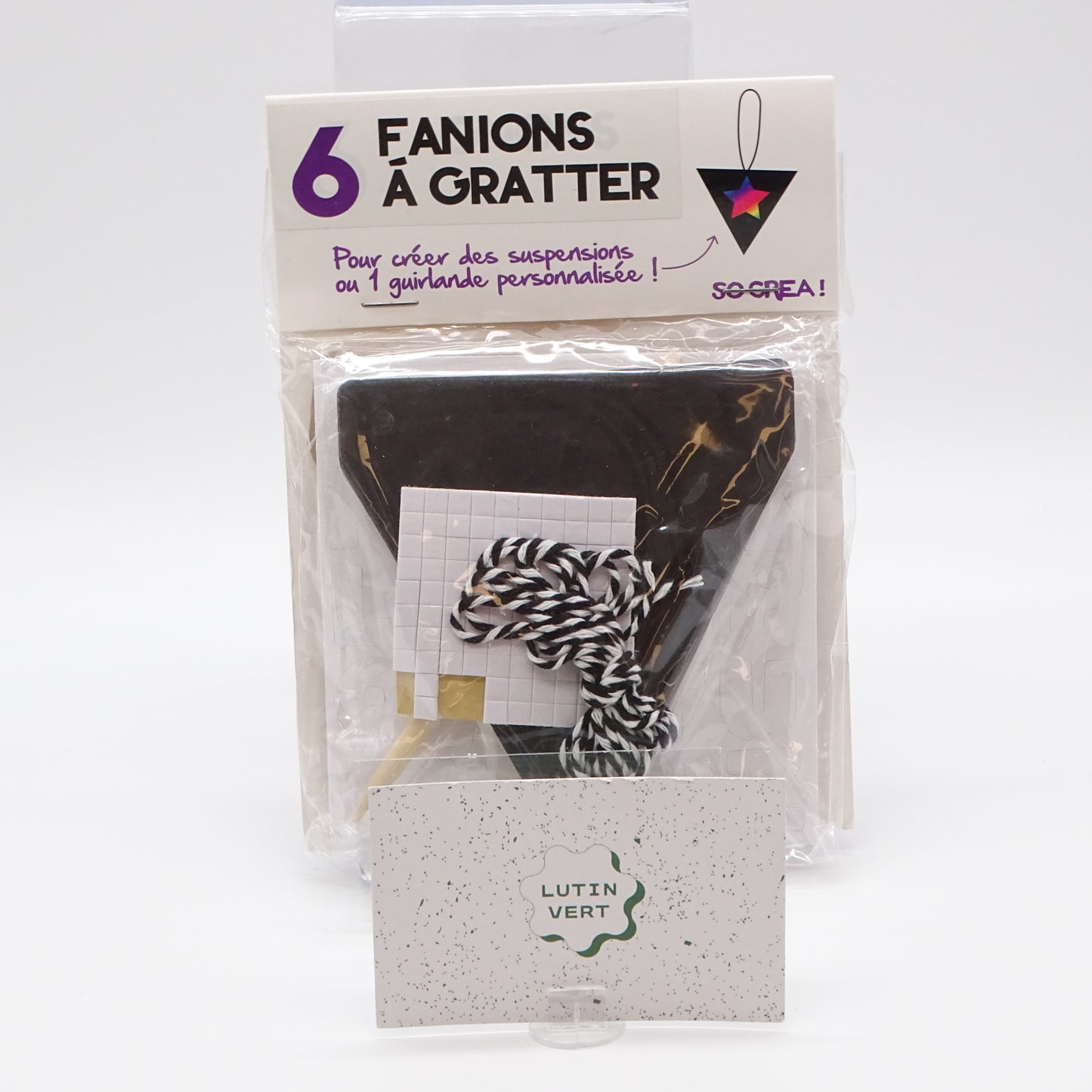 6 Fanions à Gratter d'occasion SO CREA - Dès 5 ans | Ref 13749