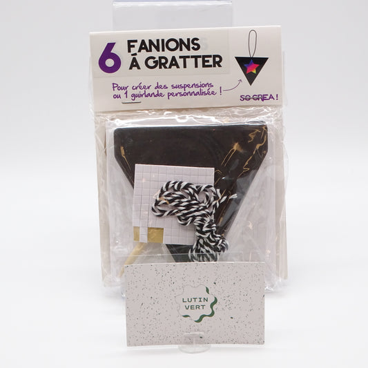 6 Fanions à Gratter d'occasion SO CREA - Dès 5 ans | Ref 13749