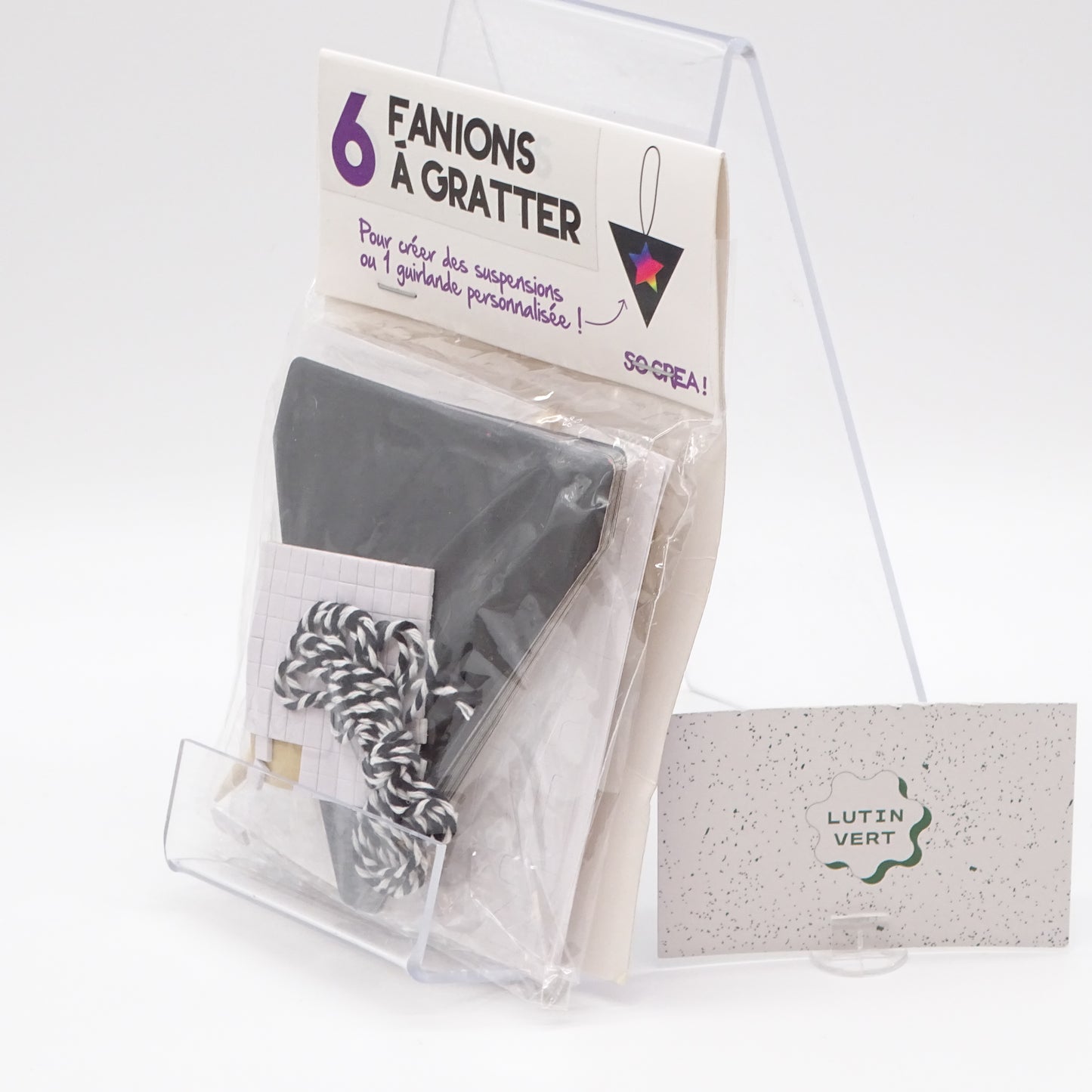 6 Fanions à Gratter d'occasion SO CREA - Dès 5 ans | Ref 13749