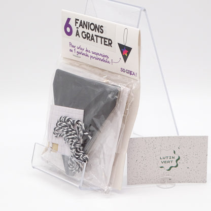 6 Fanions à Gratter d'occasion SO CREA - Dès 5 ans | Ref 13749