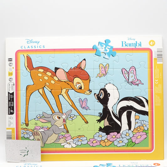 Lot de 2 puzzles disney ( Bambi et Roi lion) DISNEY  - Dès 4 ans | Ref 16313