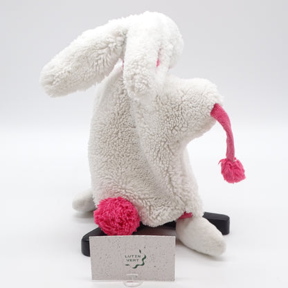 Doudou marionette Lapin blanc et rose DOUDOU ET COMPAGNIE - Dès Naissance | Ref 16344