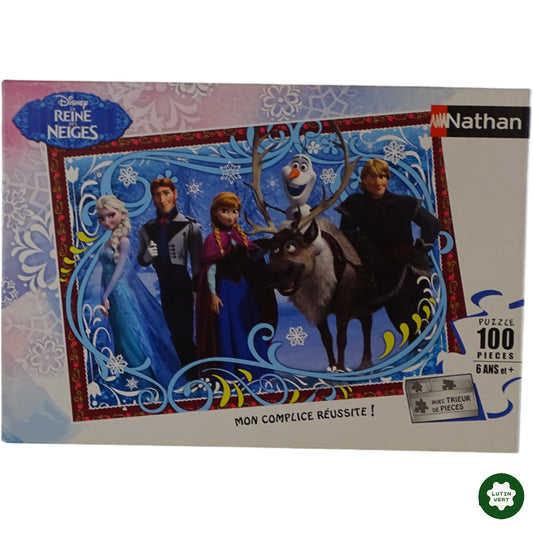 Puzzle La Reine des Neiges 100 pcs d'occasion NATHAN - Dès 6 ans | Ref 9865