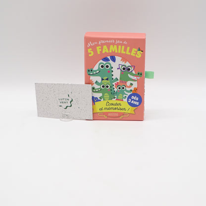 Mon premier jeu de 5 familles  ANZOU - Dès 3 ans | Ref 16375