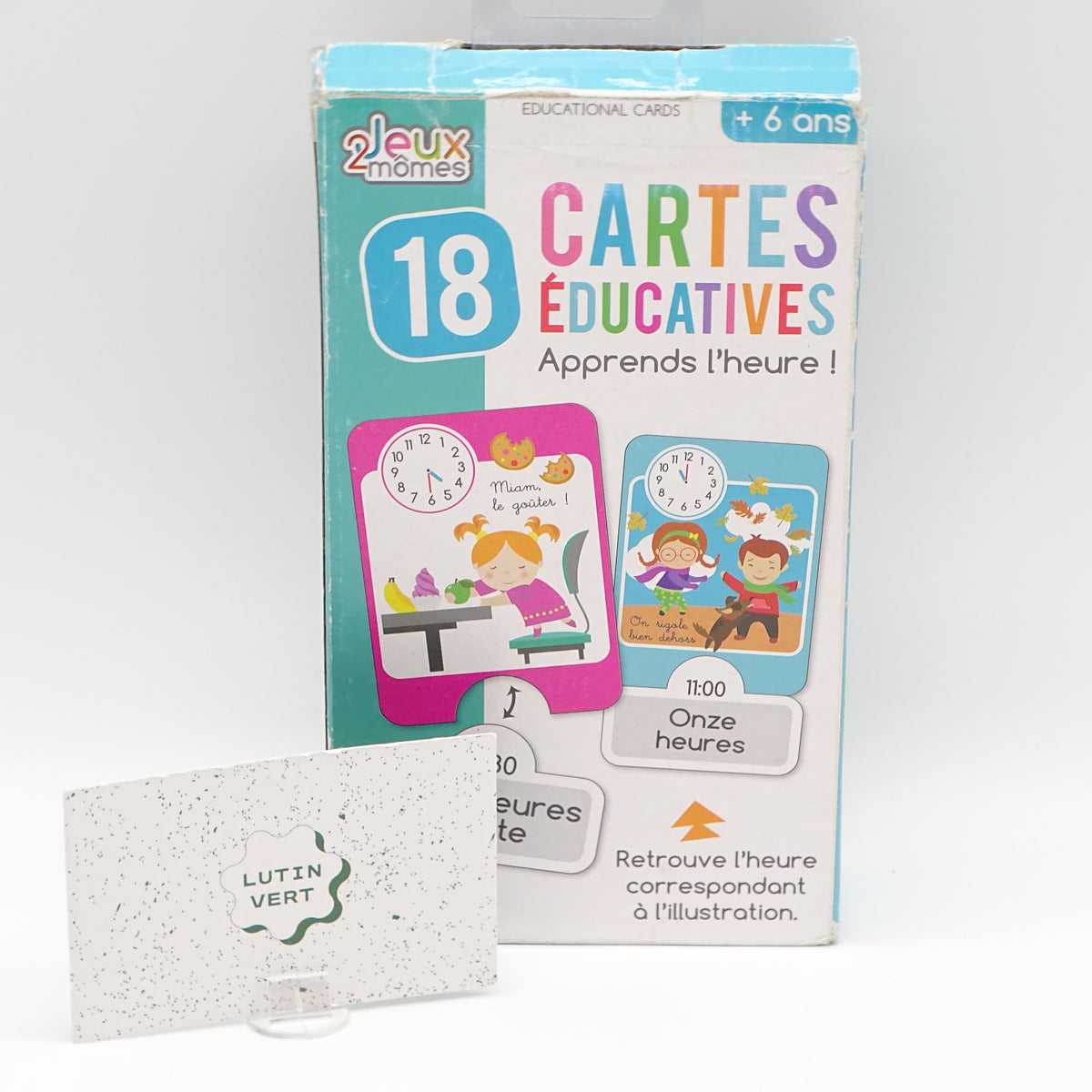 Cartes éducatives j’apprends l’heure SANS MARQUE - Dès 6 ans | Ref 16383
