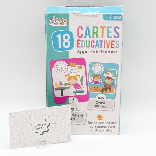 Cartes éducatives j’apprends l’heure SANS MARQUE - Dès 6 ans | Ref 16383