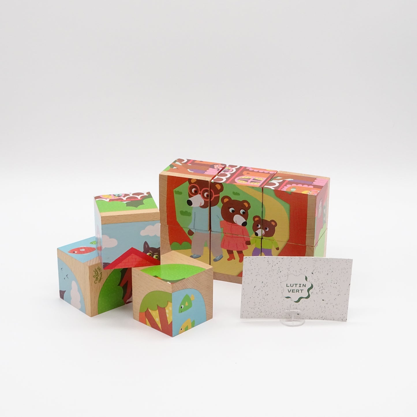 Cubes en bois d'occasion VILAC - Dès 6 mois | Ref 13816